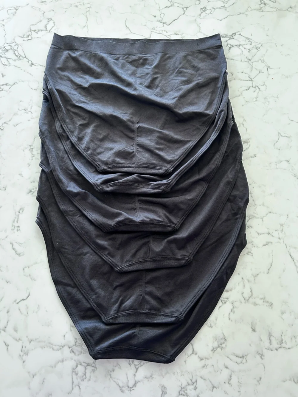 NWOT Quince 6pk Black High Rise Briefs Underwear Size Large